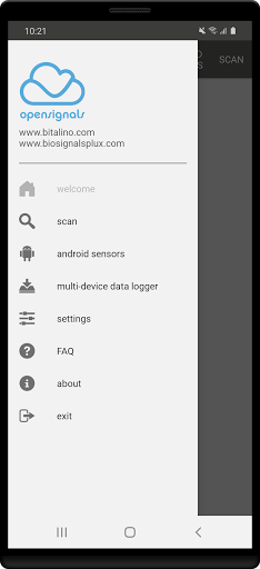 OpenSignals Mobile Screen 2