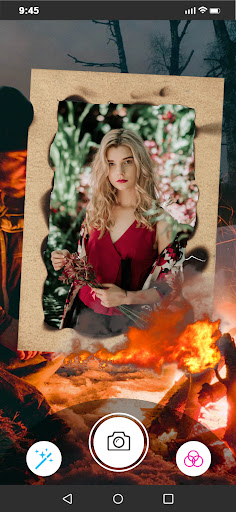 Fire Heart Burn Photo Editor