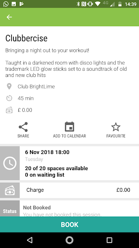 BrightLime Health and Fitness Screen 3