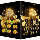 Gold Rose Lock Screen Theme icon