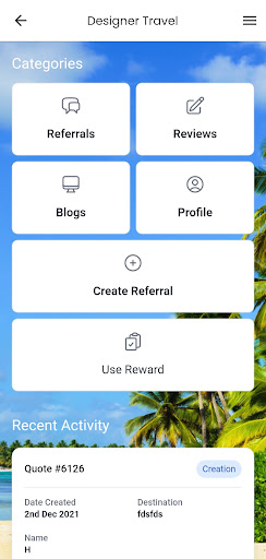 Designer Travel Screen 2