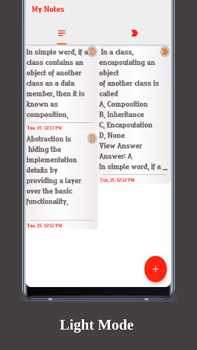Android application Notes Store screenshort