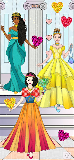 Wedding Coloring Dress Up Game  screenshots 1
