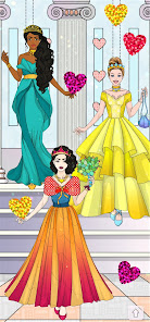 Wedding Coloring Dress Up Game  screenshots 1