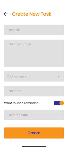Task Manager - Schedule Plan Screen 3