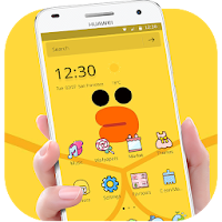 Cartoon Yellow Cute Duck Theme