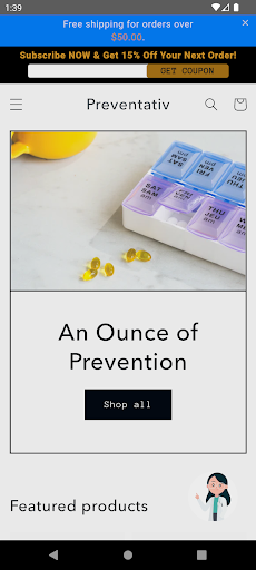 Android application Preventativ Health Supplements screenshort
