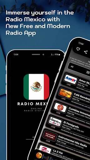 Android application Radio Mexico - Online FM Radio screenshort
