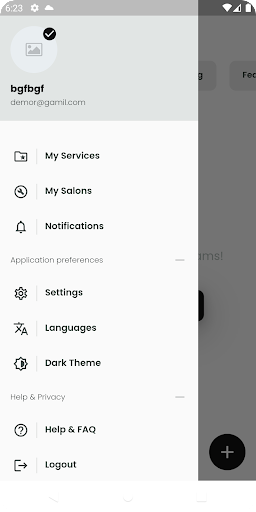 Android application Foco Nails Owner screenshort