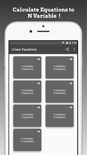 Screenshot of Linear Equation System Solver