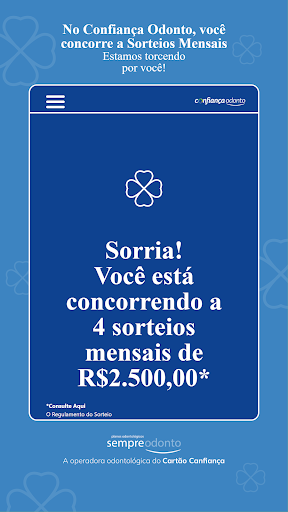 Android application Confiança Odonto screenshort