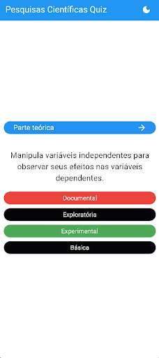 Pesquisa Científica Quiz Screen 3