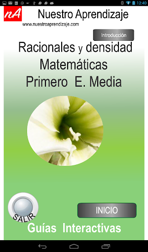 Android application Racionales y Densidad screenshort