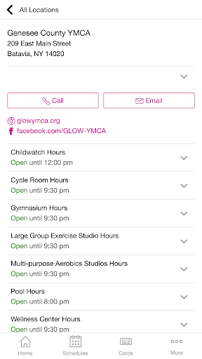 Android application GLOW YMCA screenshort