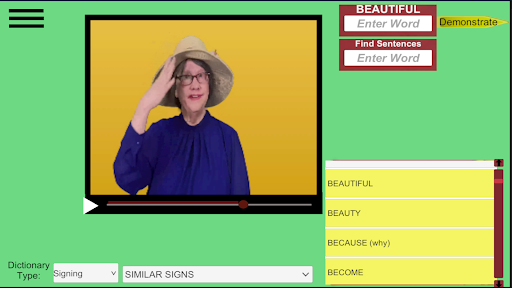 Signs and Cues Screen 3