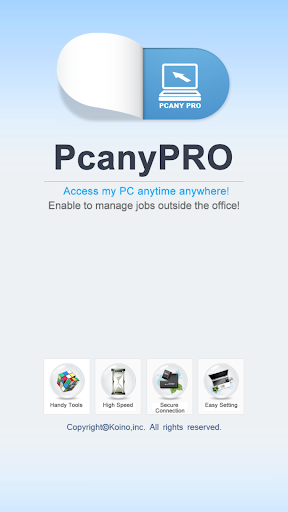 Android application PCAnypro screenshort