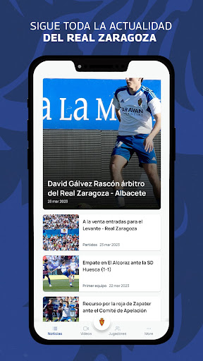 Real Zaragoza - Official App Screen 2