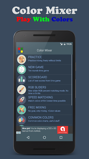Android application Color Mixer - Learning app screenshort