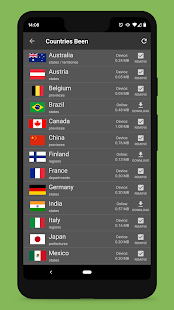 Countries Been: Visited Places Screenshot