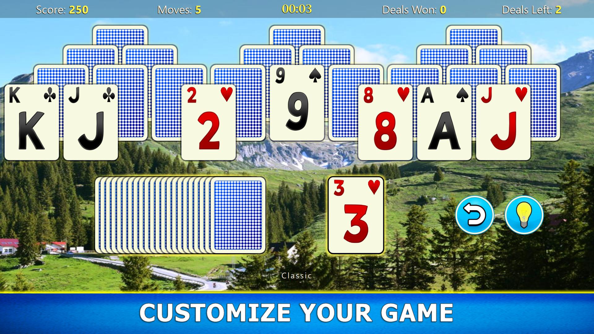 Android application TriPeaks Solitaire Mobile screenshort