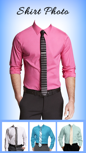Man Blue Shirt Photo Suit Screen 2