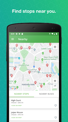 Android application DTC Bus Routes screenshort