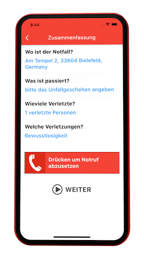 Android application Erste Hilfe screenshort