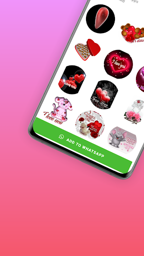 Animated hearts stickers