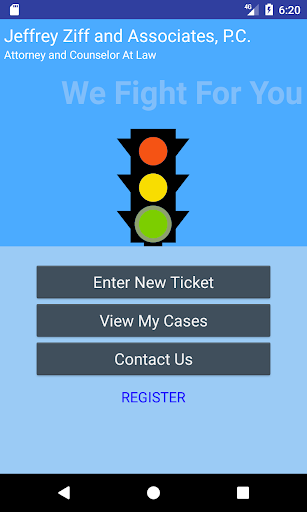 Android application Ziff Traffic Law screenshort