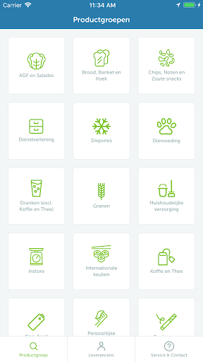 Android application Food Contact screenshort