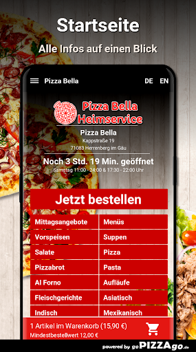 Pizza Bella Herrenberg im Gäu Screen 2