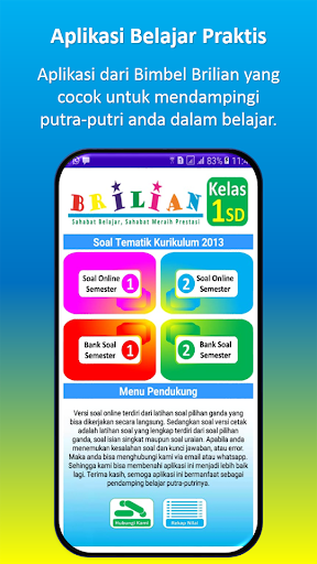 Android application Bank Soal SD Bimbel Brilian screenshort