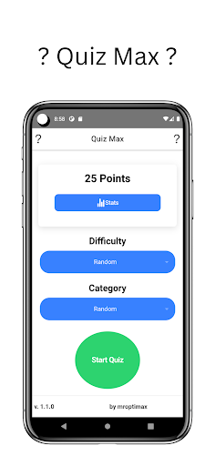 Android application Quiz Max screenshort
