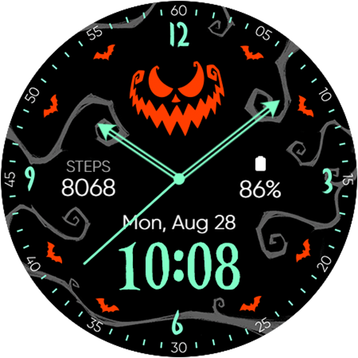 Minimal Halloween - Neon logo