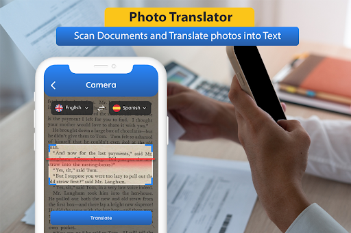 Android application Photo Translator: Translate screenshort