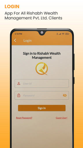 Android application Bluesky Capital screenshort