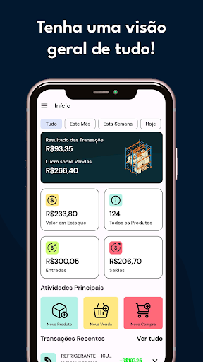 Android application MyStock - Controle de Estoque screenshort