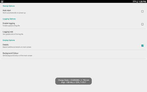 LAVA Advanced Battery Info Screen 3