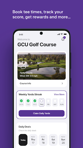 Android application GCU Golf Course screenshort