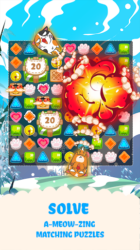 Fancy Cats - Cute cats dress up and match 3 puzzle  screenshots 11