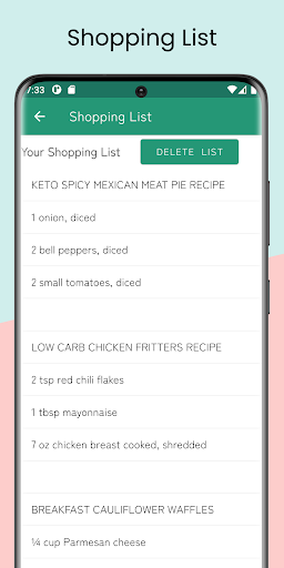 Keto Diet: Low Carb Recipes screenshot 5