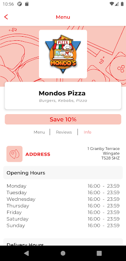 Mondos Pizza TS28 Screen 2