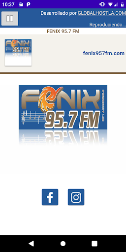 Android application FENIX 95.7 FM screenshort