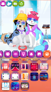 강아지와 고양이 애완동물 옷입히기 아바타메이커 게임
