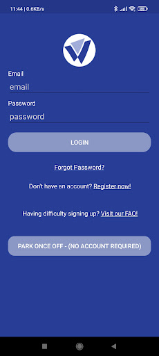 Android application Waterford eParking screenshort