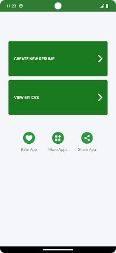 Android application Easy Cv Maker app screenshort