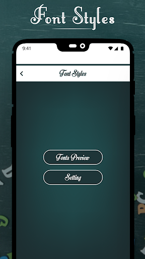 Font Styles Screen 2