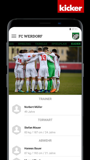 Android application FC Werdorf screenshort