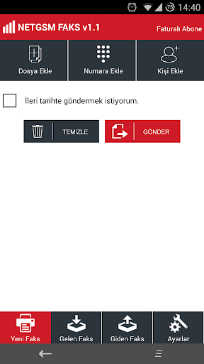 Netgsm Faks Screen 2