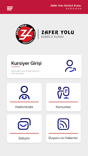 Android application Karaman Zaferyolu Sürücü Kursu screenshort